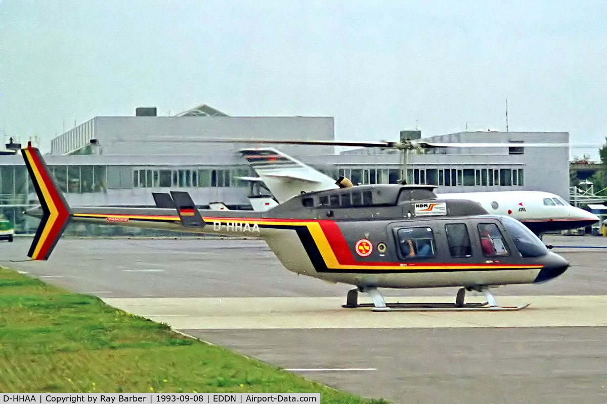 D-HHAA, Bell 206L-3 LongRanger III C/N 51446, Bell 206L-3 LongRanger III [51446] Nuremberg-Nurnberg~D 08/09/1993. From a slide.