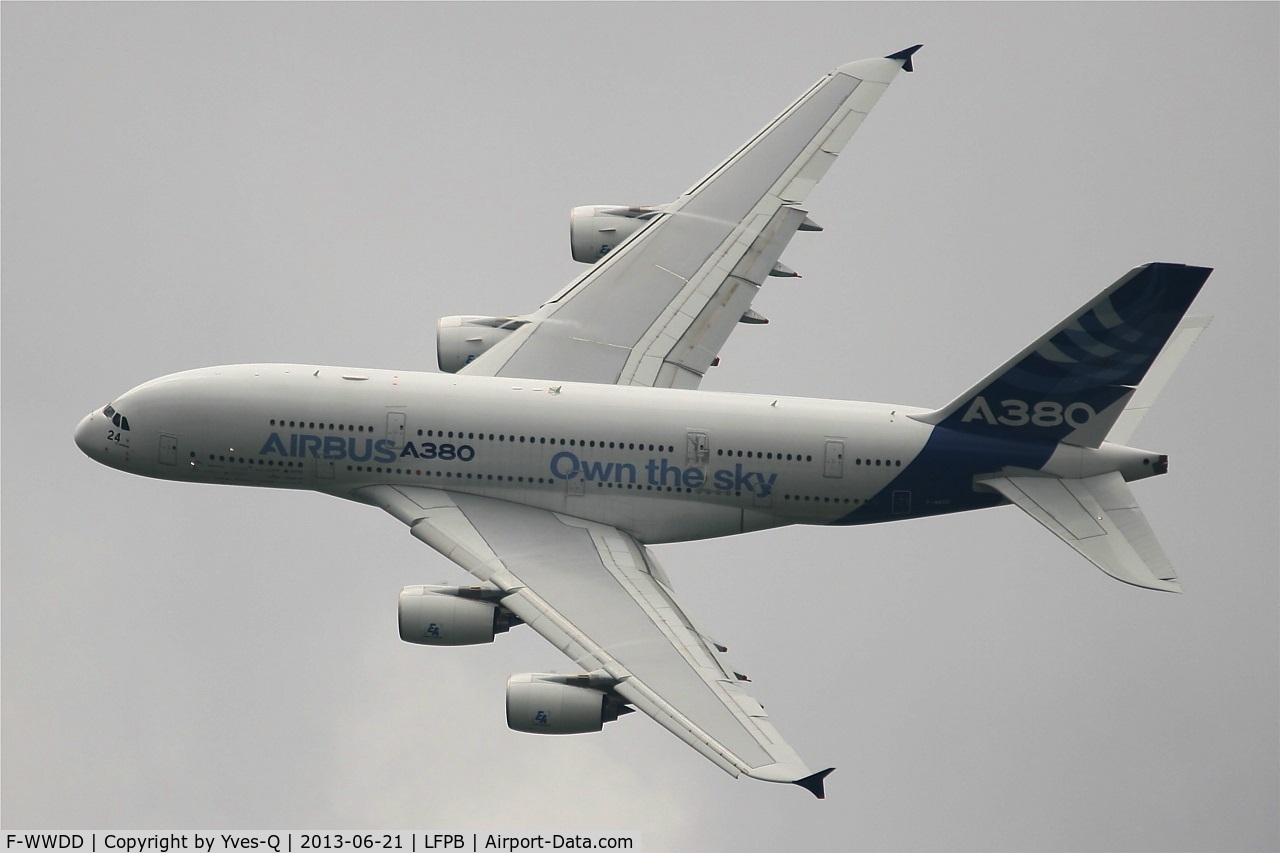 F-WWDD, 2005 Airbus A380-861 C/N 004, Airbus A380-861, On Display, Paris-Le Bourget Air Show 2013