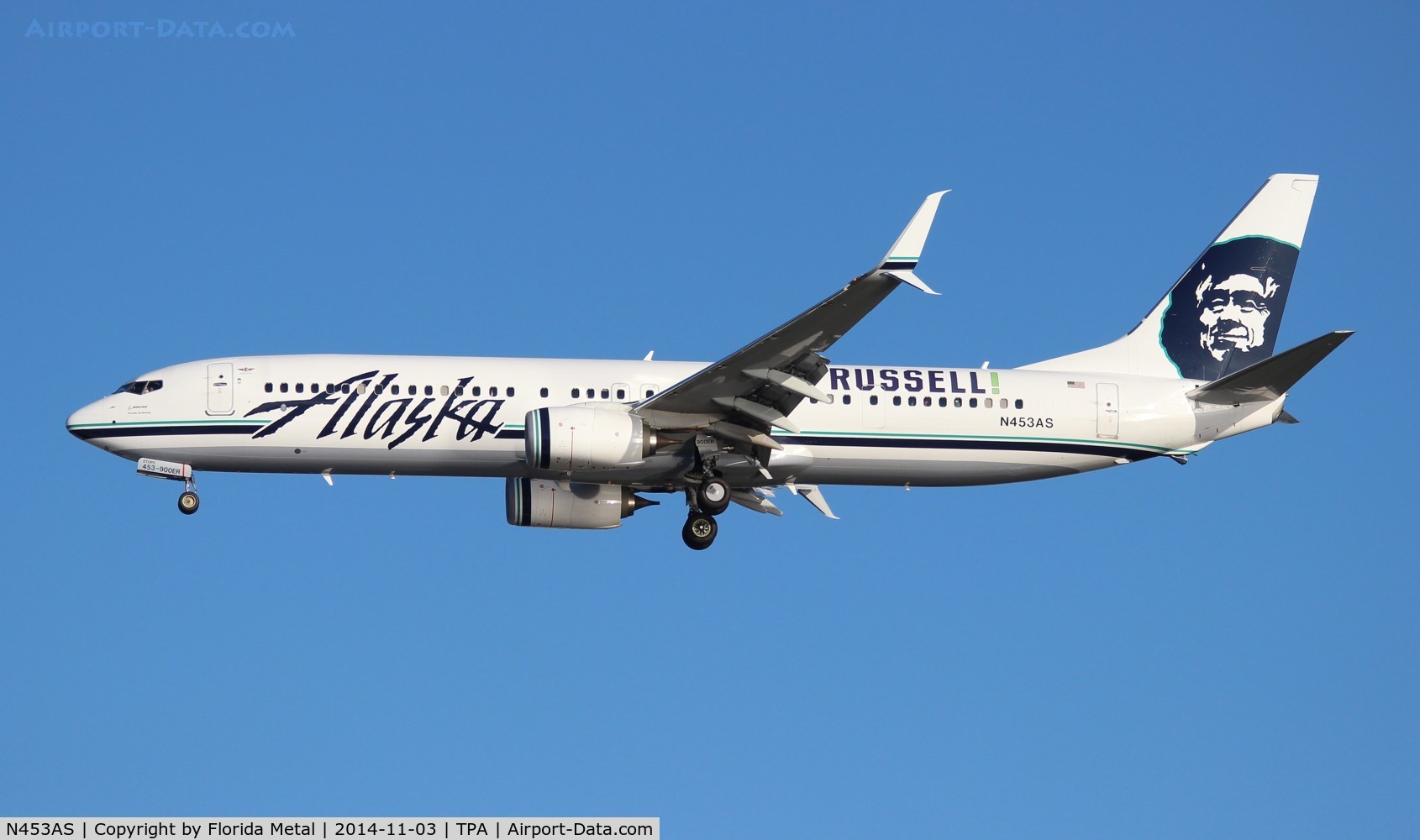 N453AS, 2014 Boeing 737-990/ER C/N 36354, Alaska 