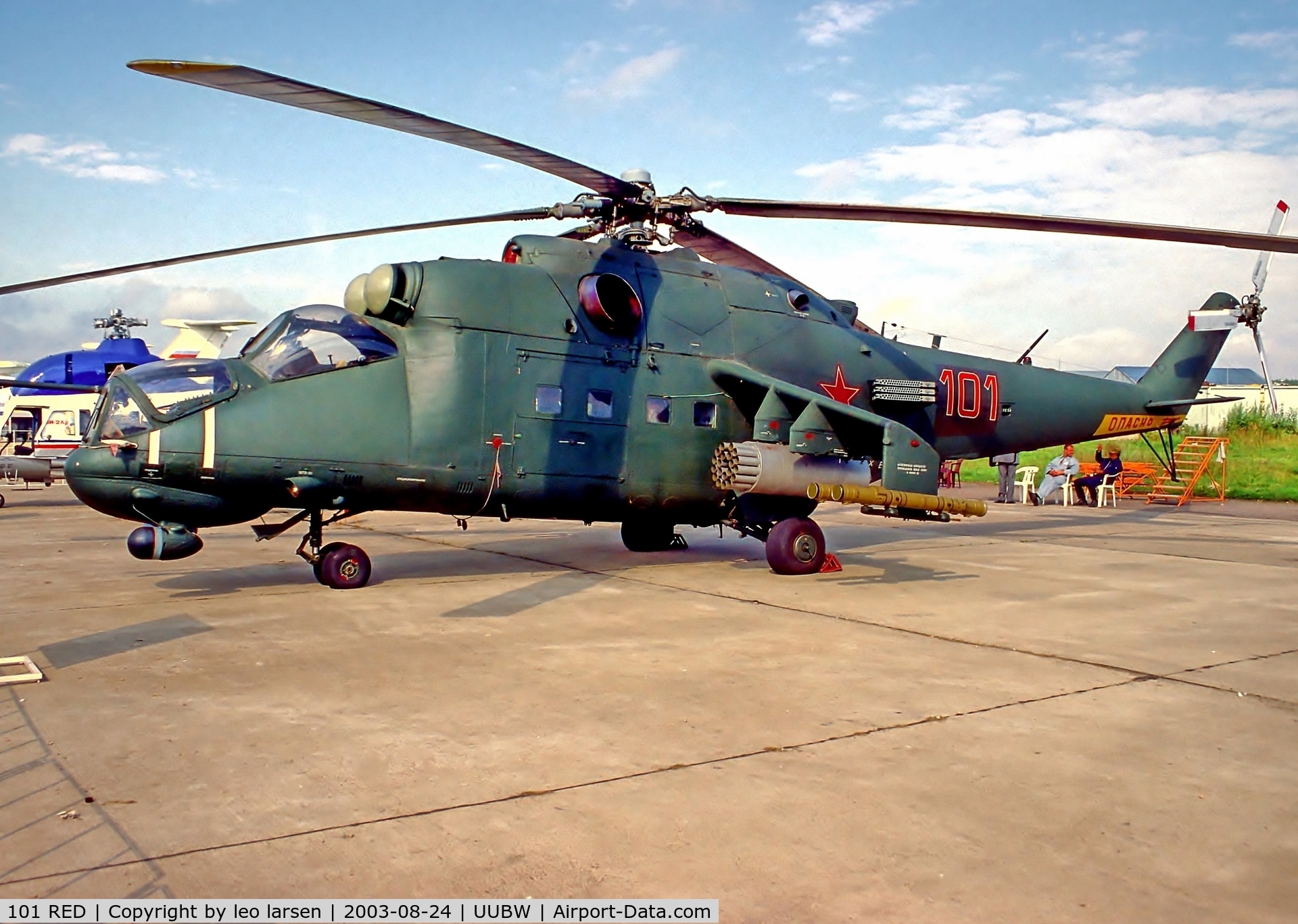 101 RED, Mil Mi-35M C/N Not found 101 RED, Zhukovsky Moscow 24.8.03