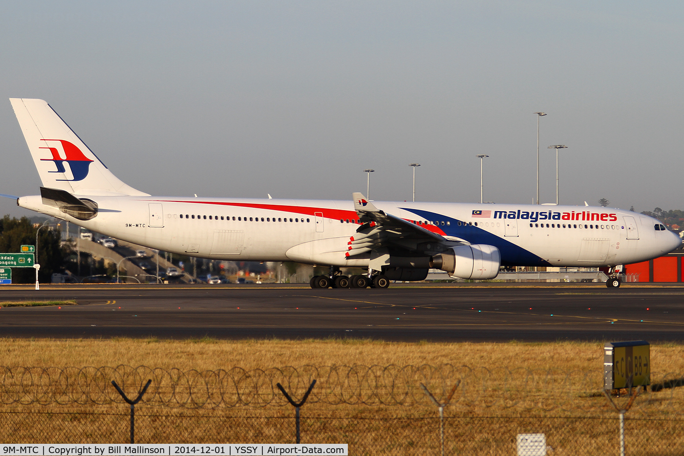 9M-MTC, 2011 Airbus A330-323X C/N 1229, taxiing off 43L