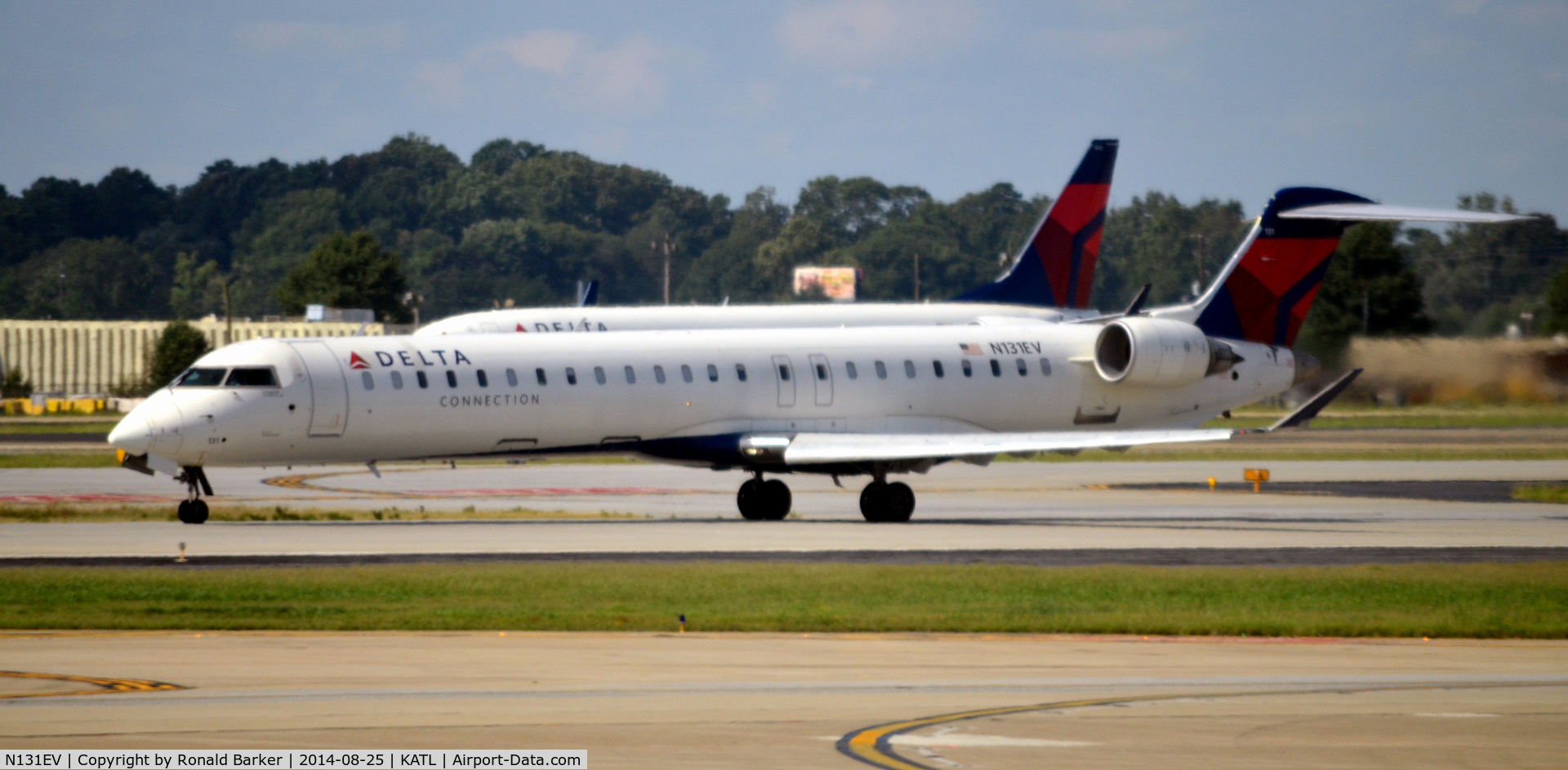 N131EV, 2008 Bombardier CRJ-900ER (CL-600-2D24) C/N 15217, Takeoff ATL