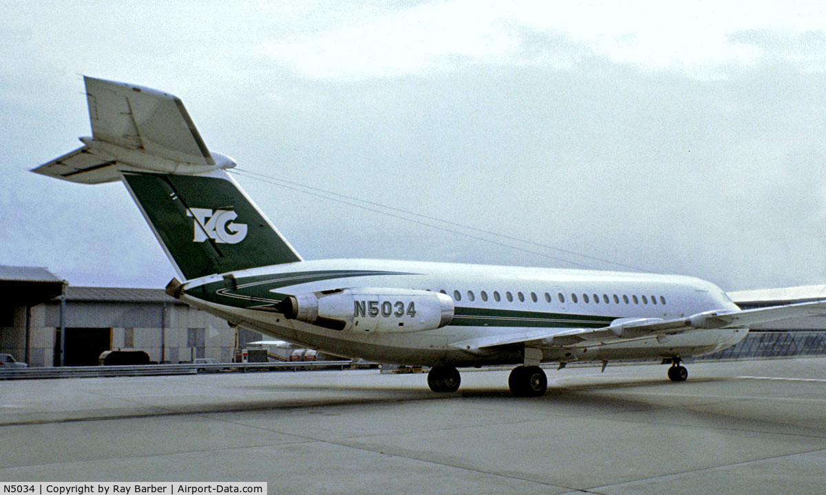 N5034, 1966 BAC 111-401AK One-Eleven C/N BAC.076, BAC 1-11 401AK [076] (Tag Aviation) (place and date unknown)