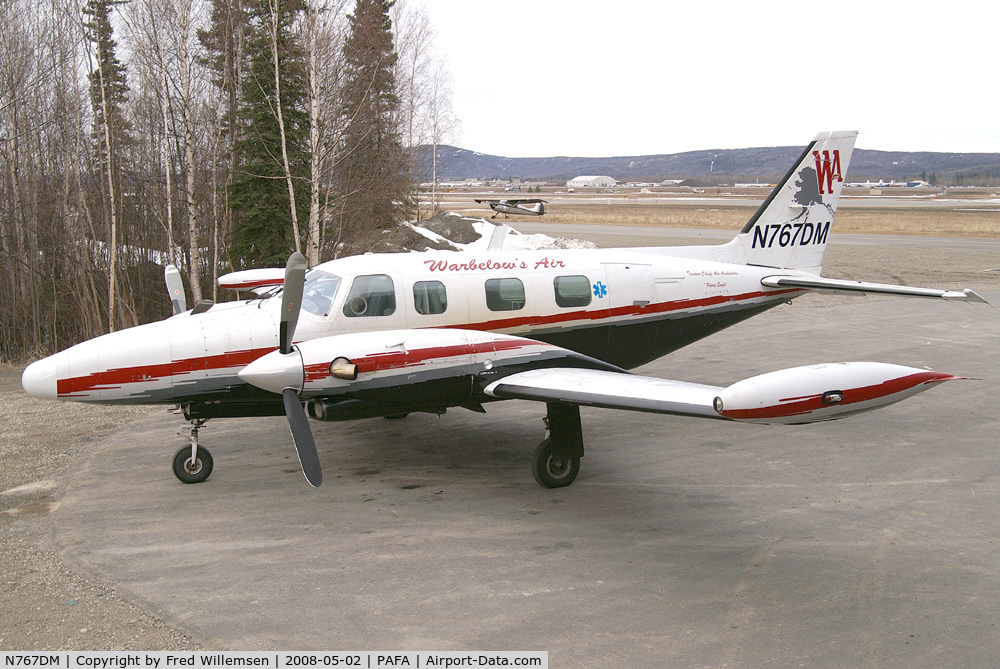 N767DM, 1981 Piper PA-31T2 C/N 31T-8166042, WARBELOW AIR