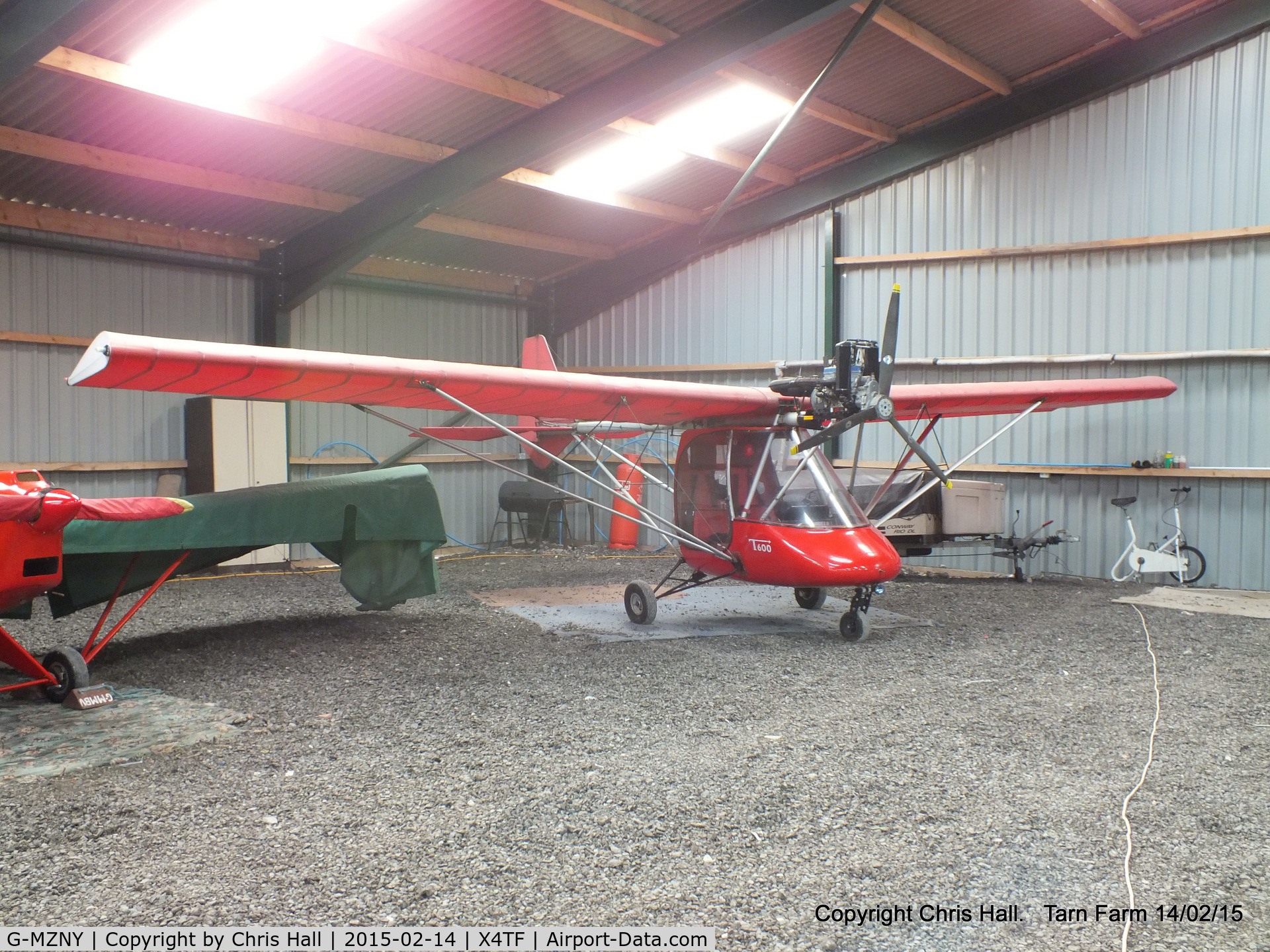 G-MZNY, 1998 Thruster T600N C/N 9098-T600N-027, at Rossall Field, Tarn Farm