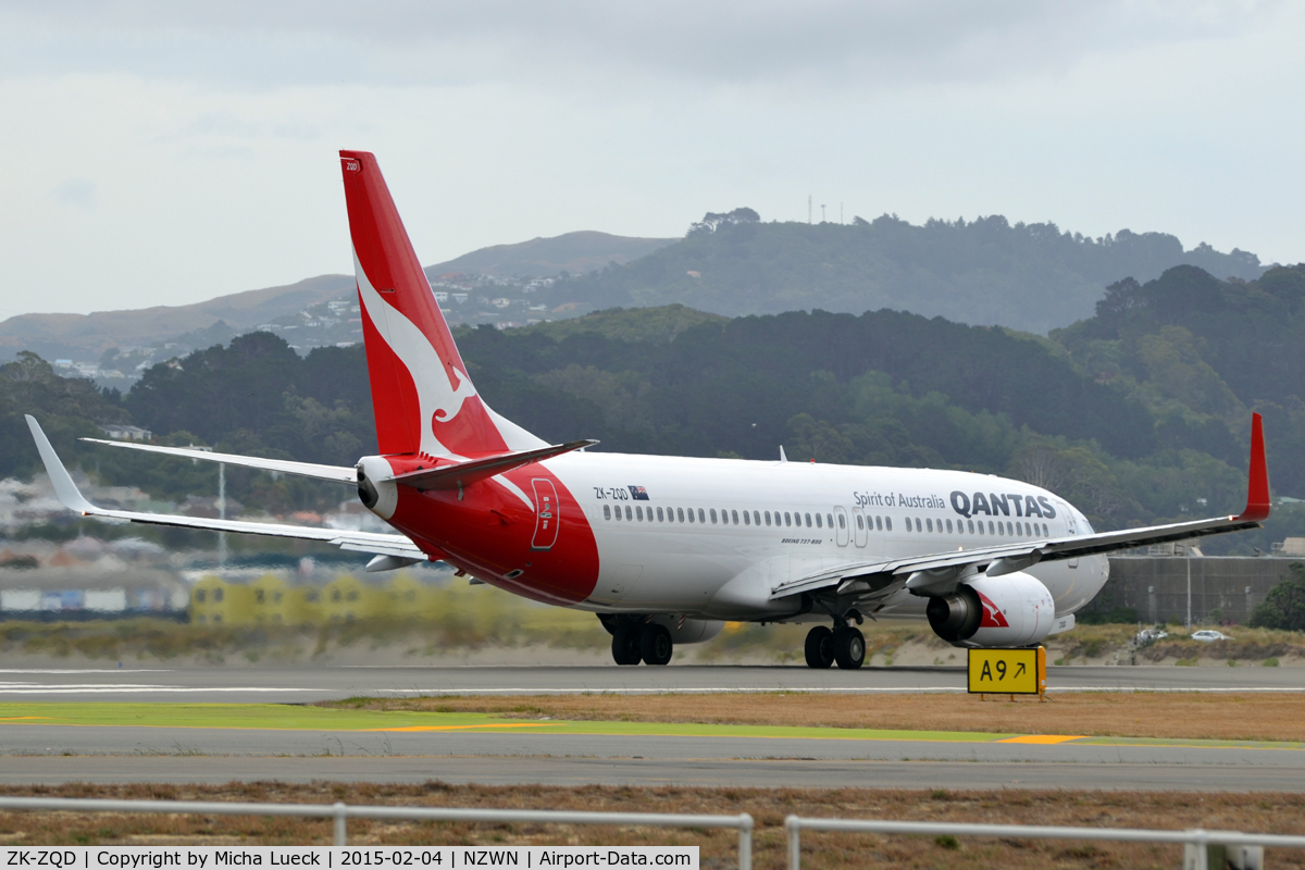 ZK-ZQD, 2011 Boeing 737-838 C/N 34203, At Wellington