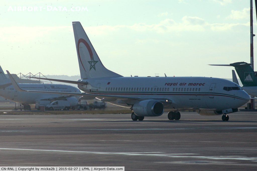 CN-RNL, 1999 Boeing 737-7B6 C/N 28982, Taxiing. Scrapped in december 2023.