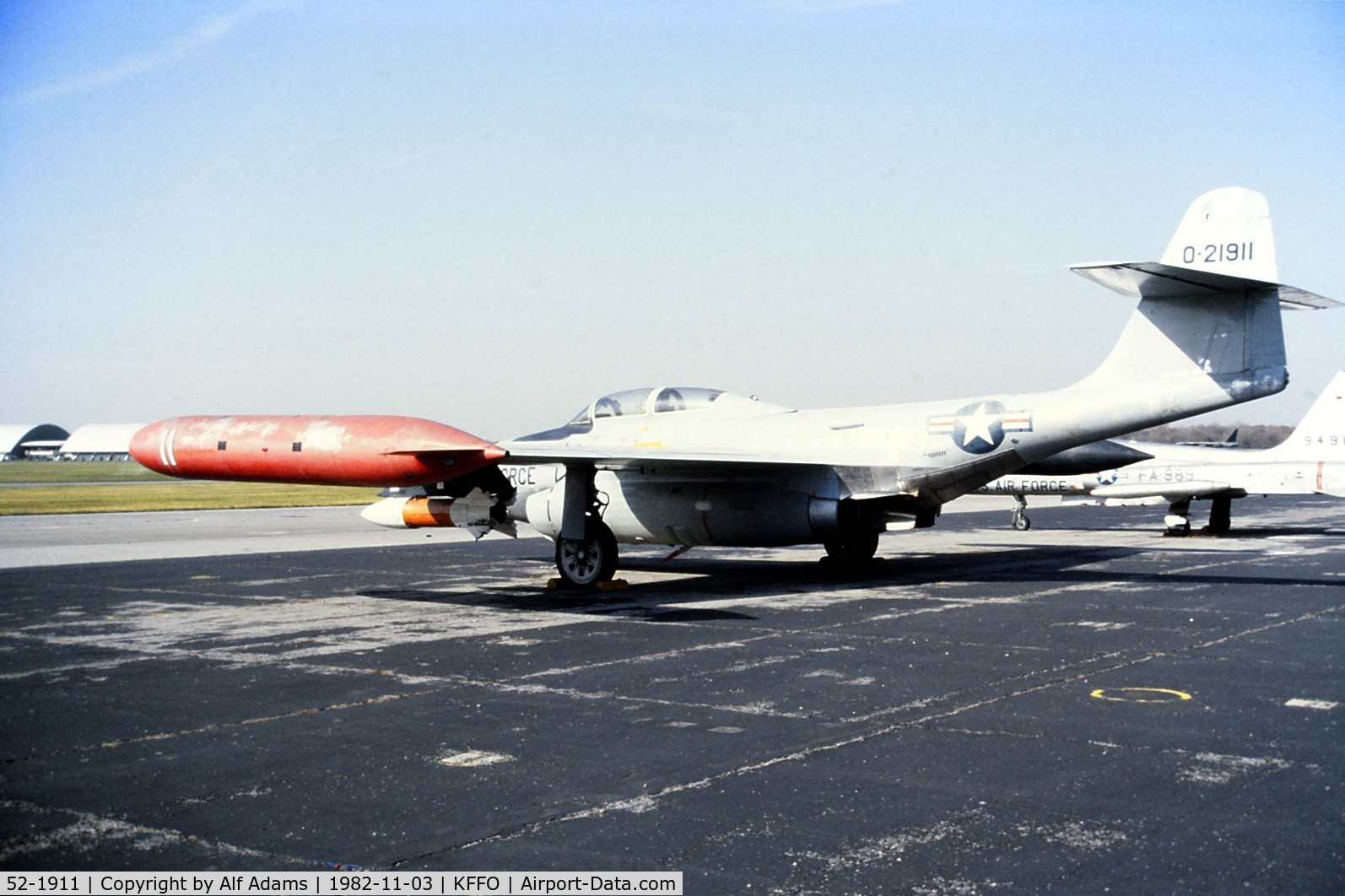 52-1911, 1952 Northrop F-89D Scorpion C/N Not found 52-1911, At the USAF Museum in 1982. The guide book calls this an F-89J rather than a D.