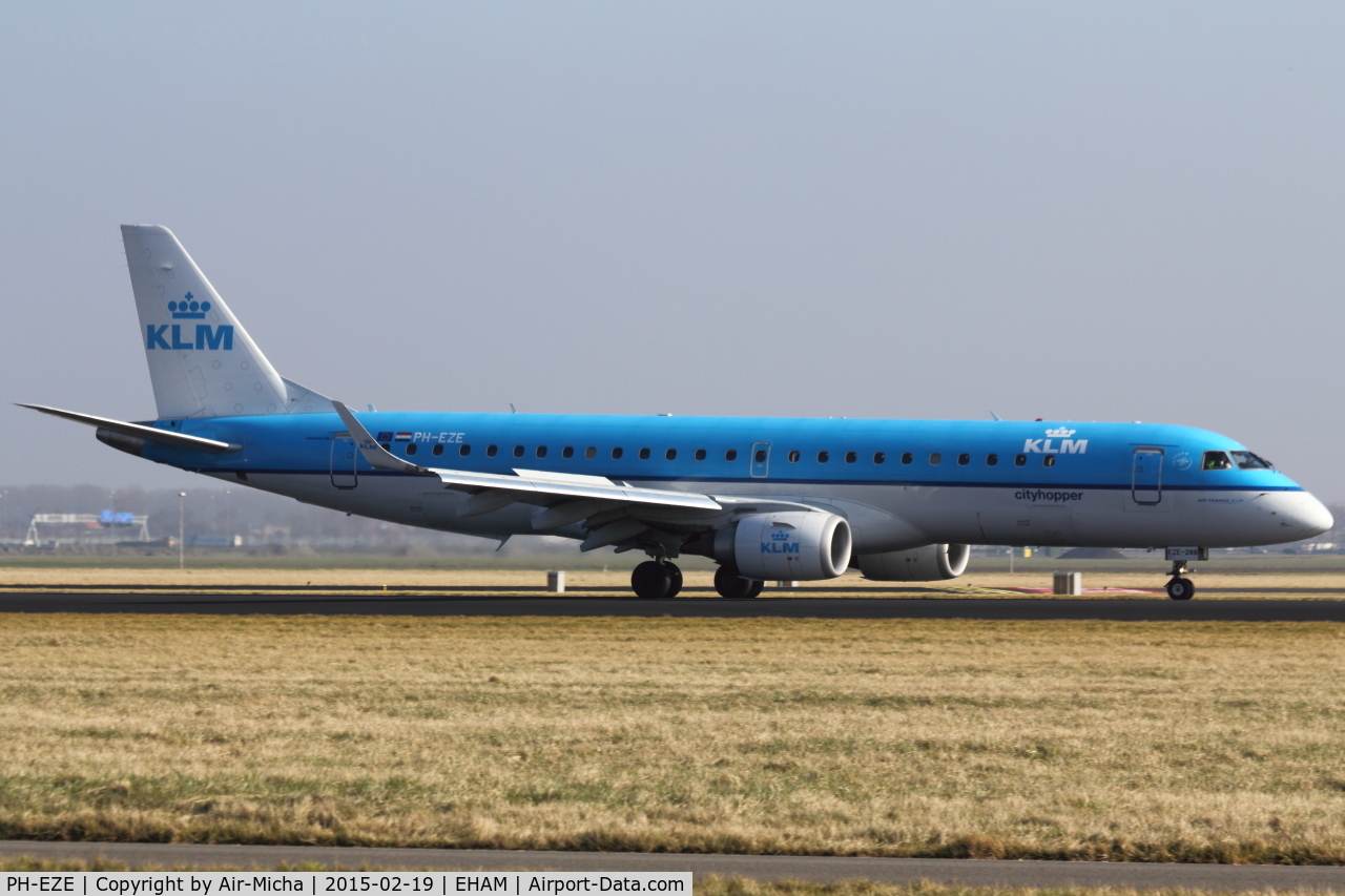 PH-EZE, 2009 Embraer 190LR (ERJ-190-100LR) C/N 19000288, KLM Cityhopper