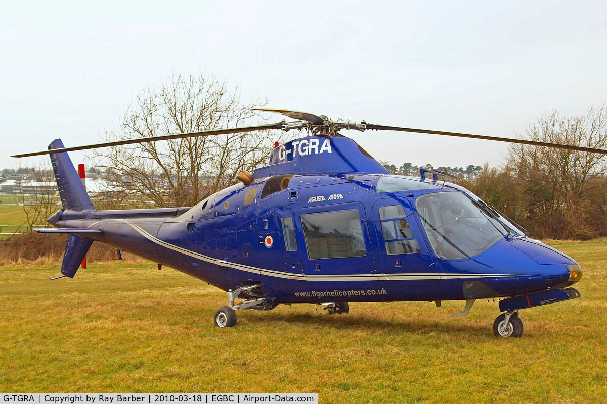 G-TGRA, 1982 Agusta A-109A Hirundo C/N 7201, Agusta A.109A [7201] Cheltenham~G 18/03/2010