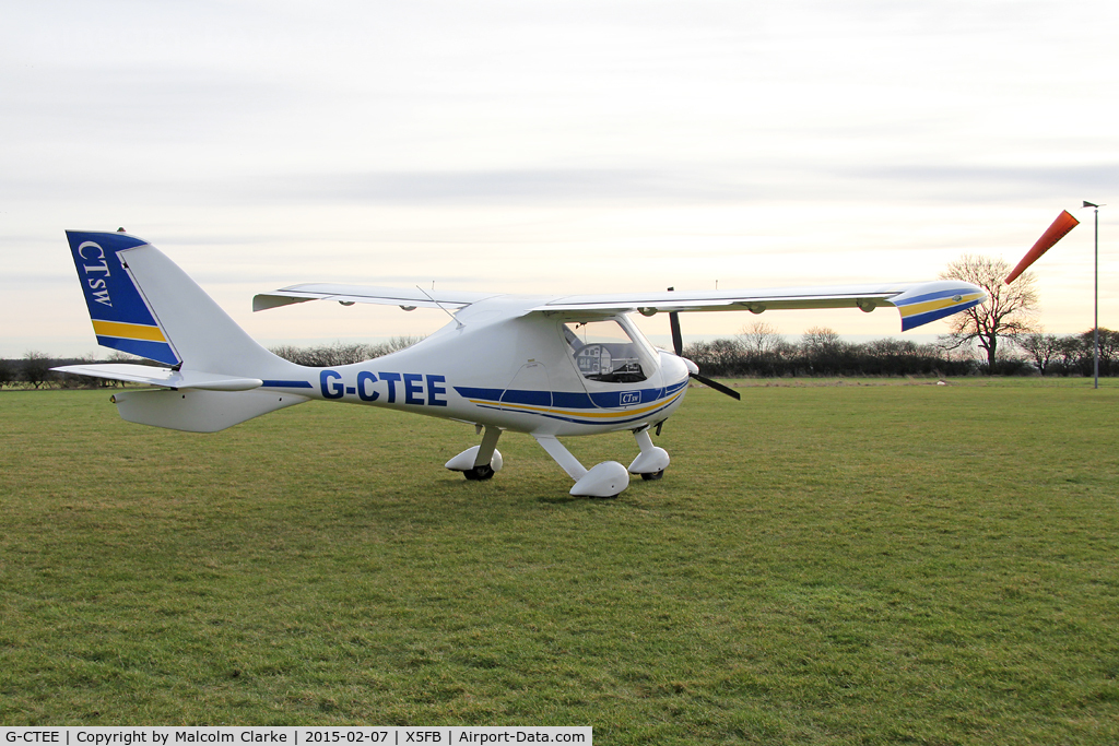 G-CTEE, 2007 Flight Design CTSW C/N 8269, Flight Design CTSW at Fishburn Airfield UK, February 7th 2015.