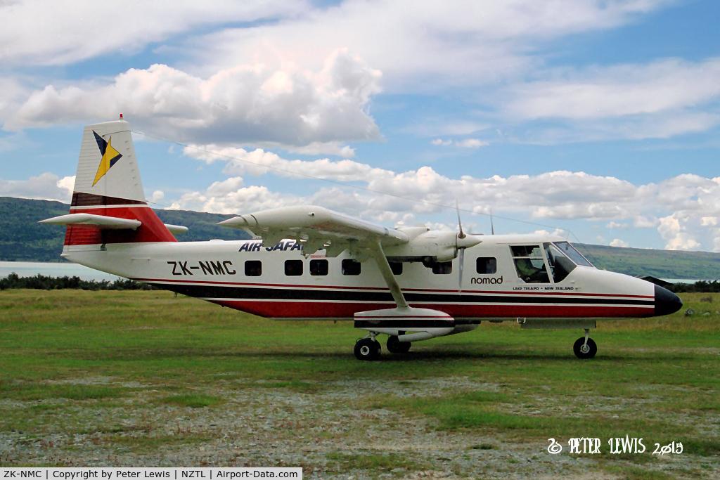 ZK-NMC, GAF N24A Nomad C/N N24A-34, Air Safaris & Services (NZ) Ltd., Lake Tekapo. Jan2002