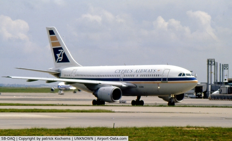 5B-DAQ, 1983 Airbus A310-203 C/N 300, A310 Cyprus Airways on Paris Charles de Gaulle