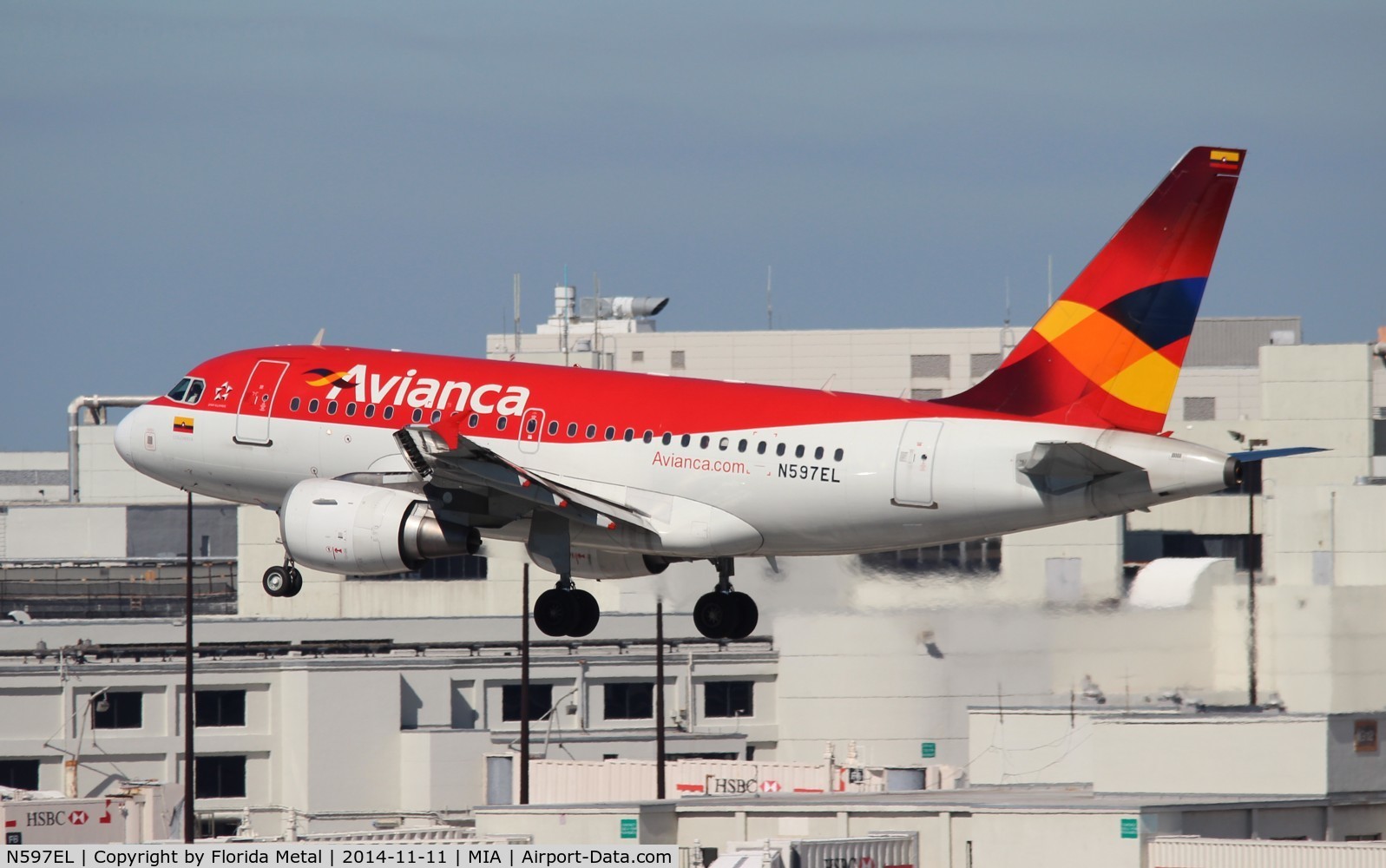 N597EL, 2005 Airbus A318-111 C/N 2544, Avianca