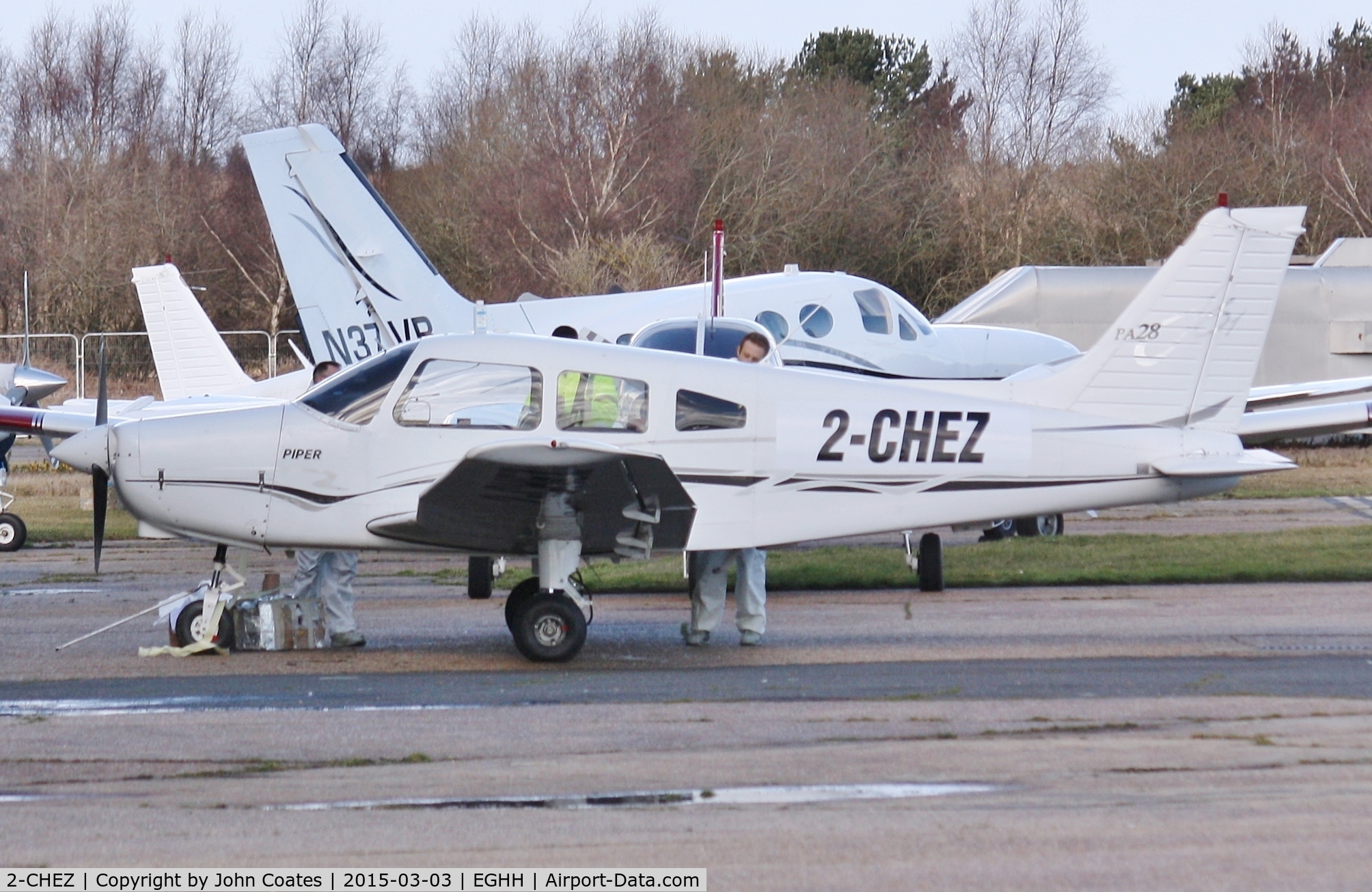 2-CHEZ, 1977 Piper PA-28-161 Cherokee Warrior II C/N 28-7716195, Getting a clean up
