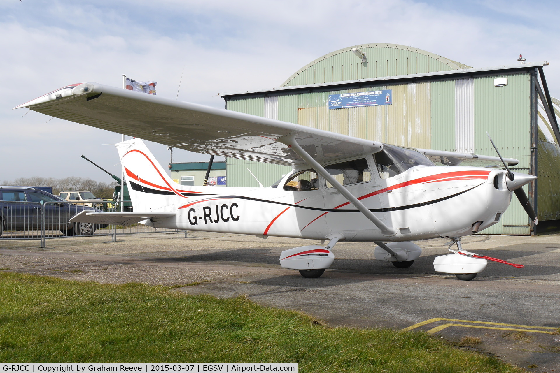 G-RJCC, 2007 Cessna 172SP Skyhawk C/N 172S10525, Parked at Old Buckenham.