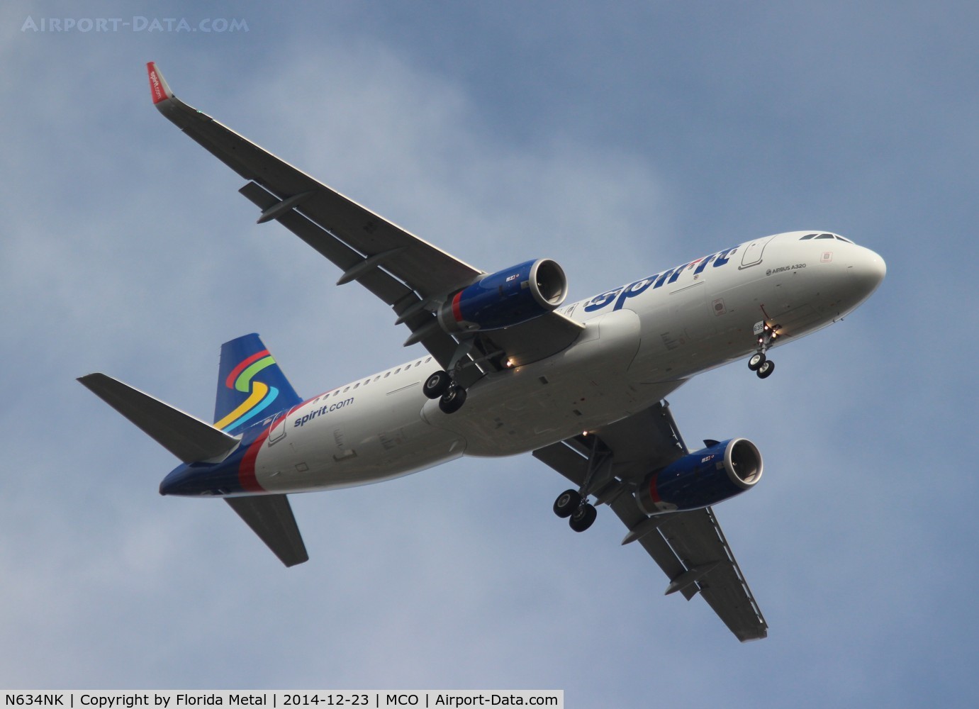 N634NK, 2014 Airbus A320-232 C/N 6370, Spirit A320