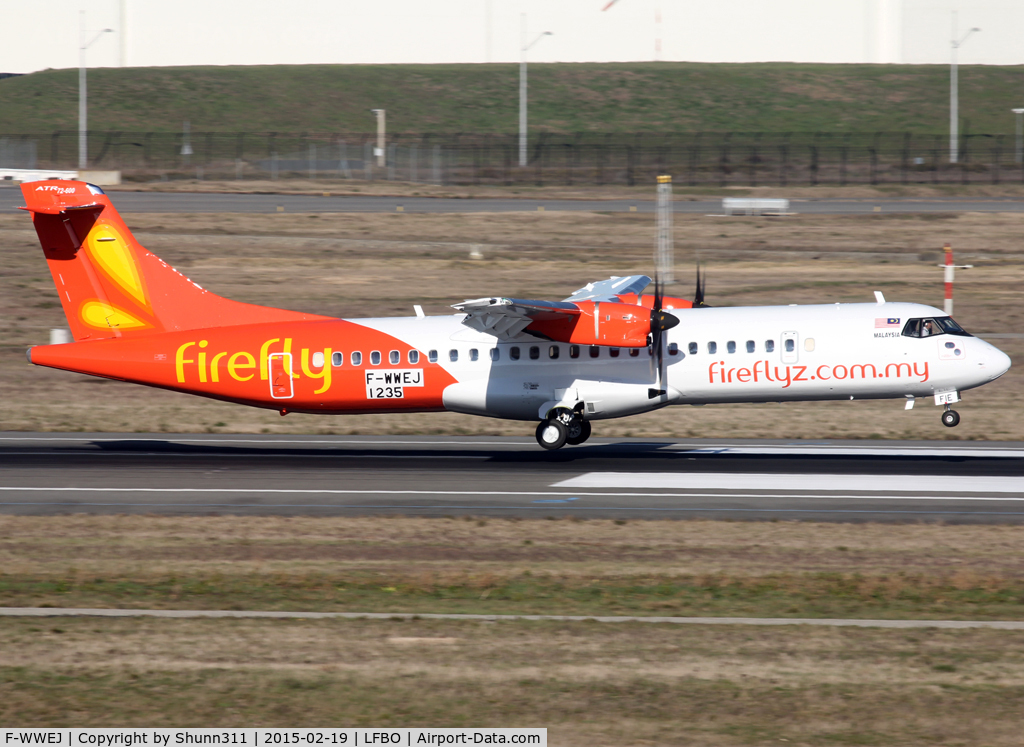F-WWEJ, 2015 ATR 72-600 (72-212A) C/N 1235, C/n 1235 - To be 9M-FIE