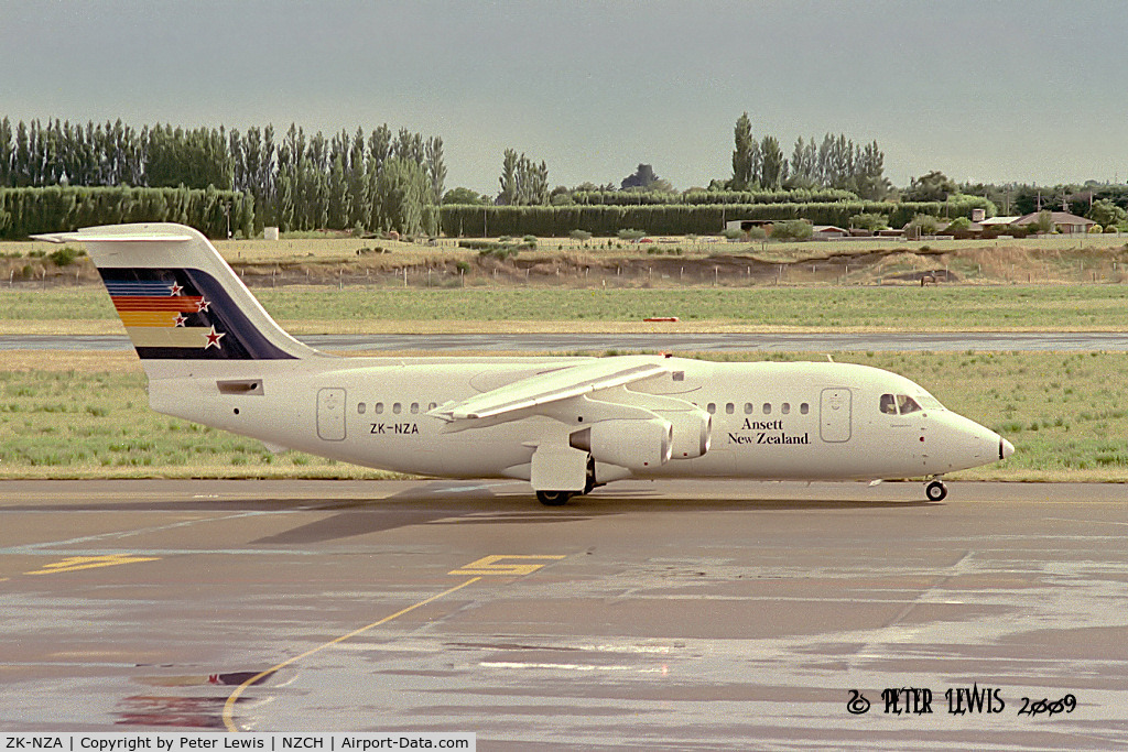 ZK-NZA, 1989 British Aerospace BAe.146-200A C/N E2116, Bilmans Management Ltd., Christchurch (t/a Ansett New Zealand)