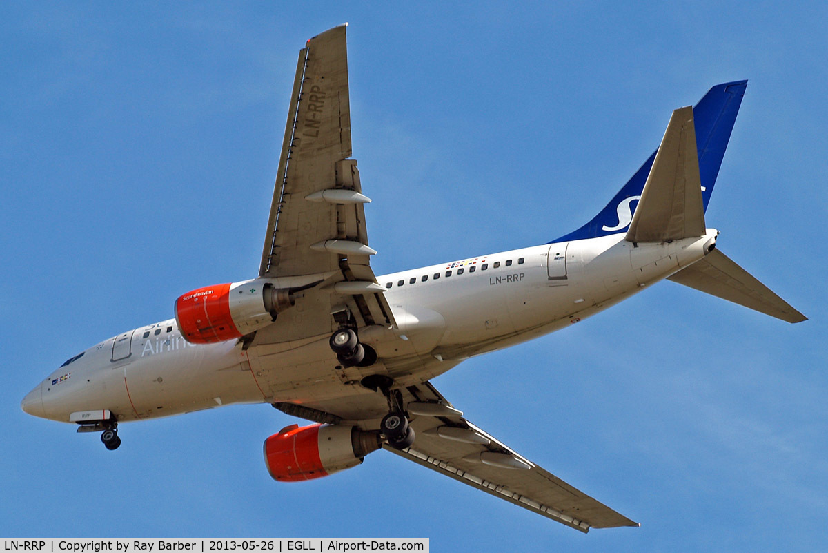 LN-RRP, 1999 Boeing 737-683 C/N 28311, Boeing 737-683 [28311] (SAS Scandinavian Airlines) Home~G 26/05/2013. On approach 27R.