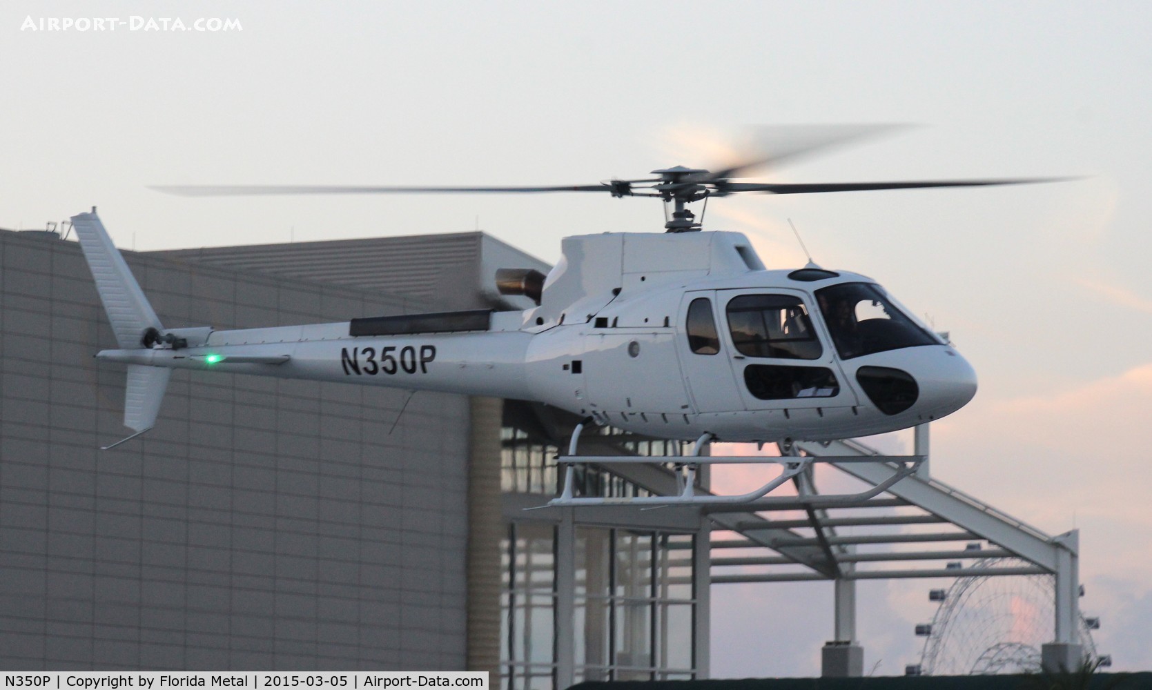 N350P, 2014 Airbus Helicopters AS-350B-3 Ecureuil C/N 7853, AS350 departing Heliexpo Orlando
