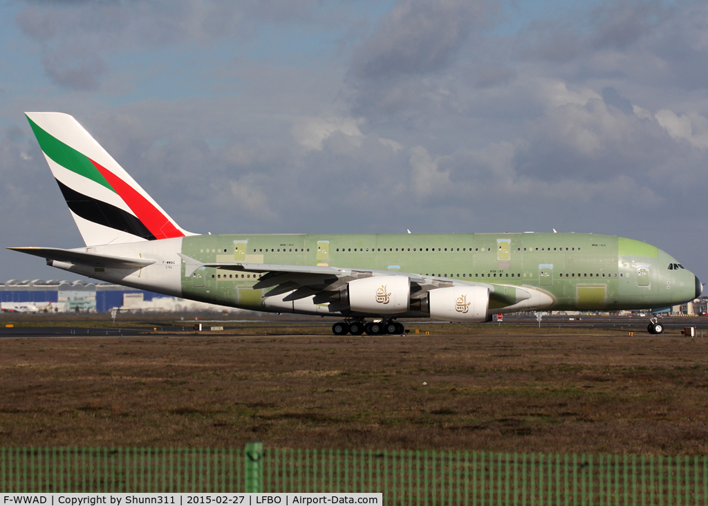 F-WWAD, 2015 Airbus A380-861 C/N 178, C/n 0178 - For Emirates as A6-EOI