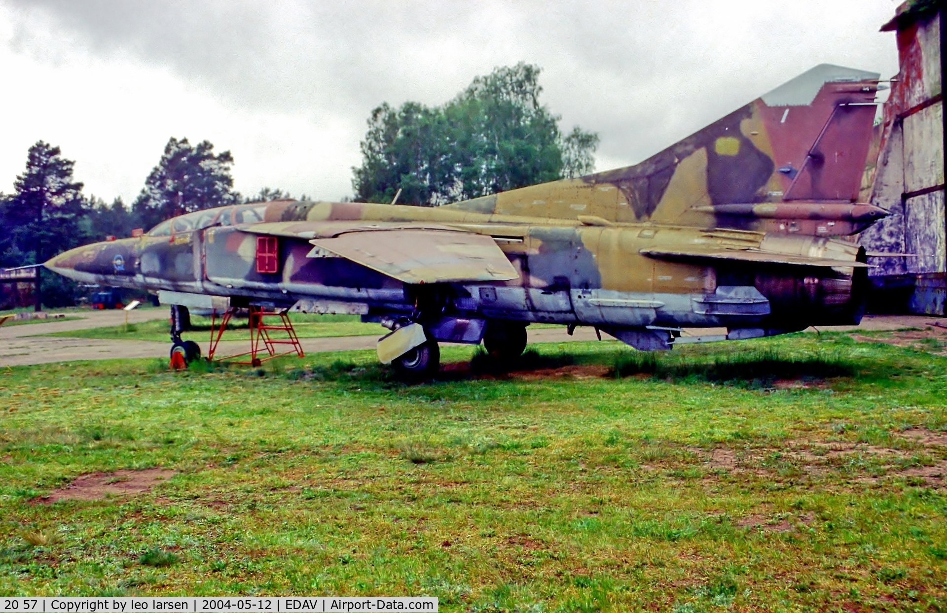 20 57, Mikoyan-Gurevich MiG-23UB C/N A1038506, Finow Air Museum Germay 12.5.04