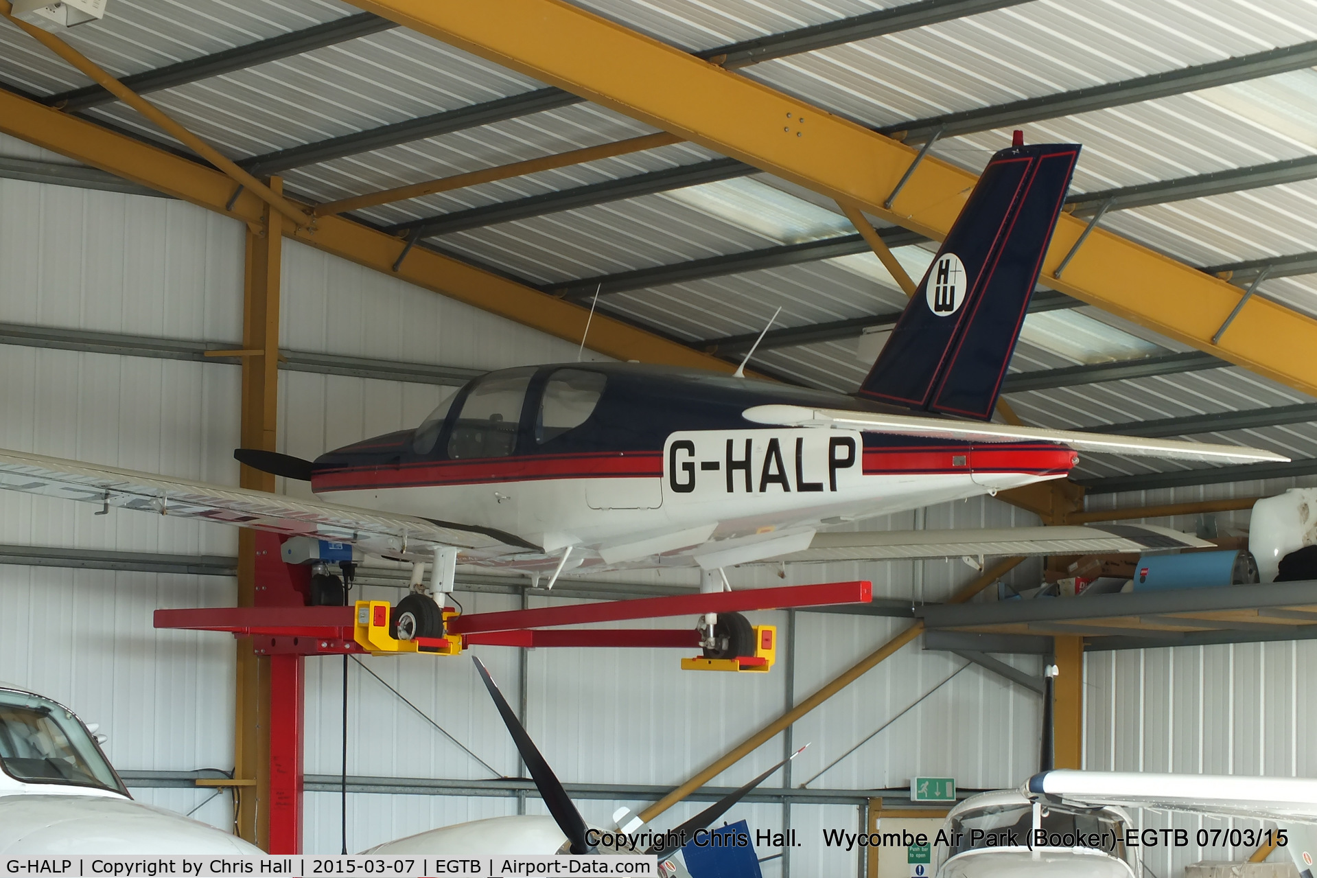G-HALP, 1981 Socata TB-10 Tobago C/N 192, hangared at Booker, currently De-registered withdrawn from use 21/05/2012