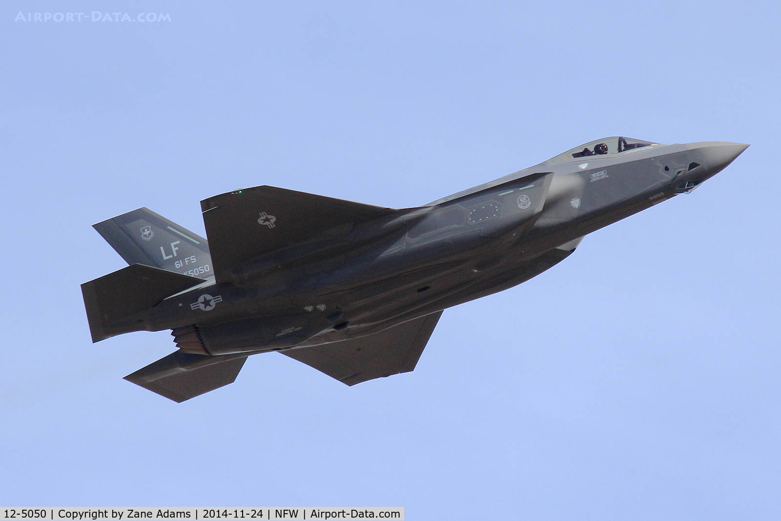 12-5050, 2014 Lockheed Martin F-35A Lightning II C/N AF-61, Departing NAS Fort Worth