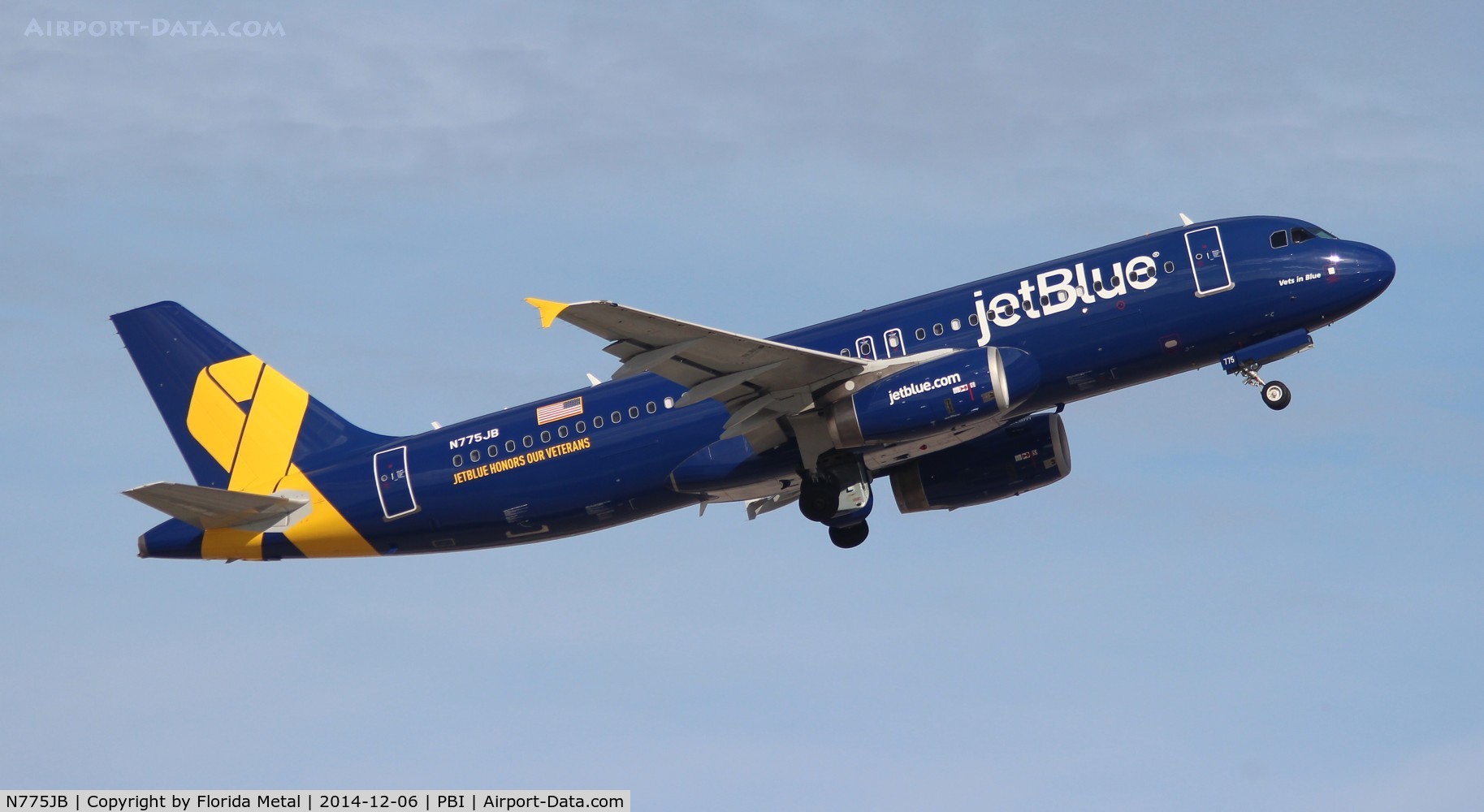 N775JB, 2009 Airbus A320-232 C/N 3800, Jet Blue Veterans plane