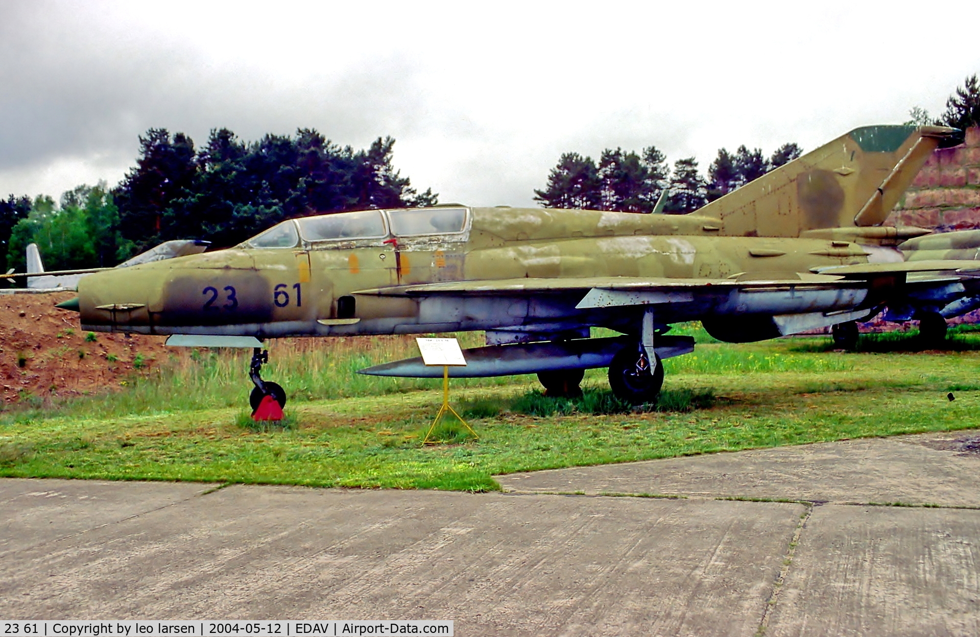 23 61, 1974 Mikoyan-Gurevich MiG-21UM C/N 516915006, Finow Air Museum 12.5.04