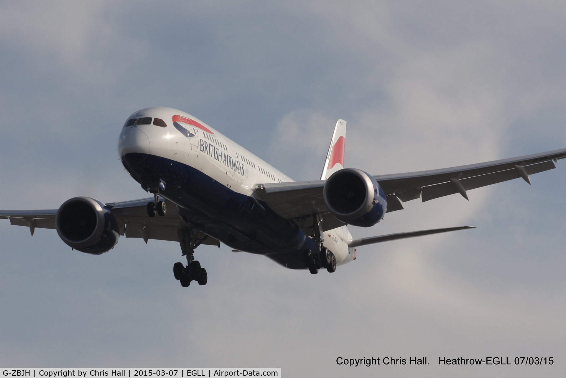 G-ZBJH, 2014 Boeing 787-8 Dreamliner C/N 38615, British Airways