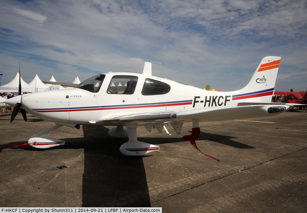 F-HKCF, 2012 Cirrus SR22 C/N 3874, Participant of the LFBF Airshow 2014 - static airframe