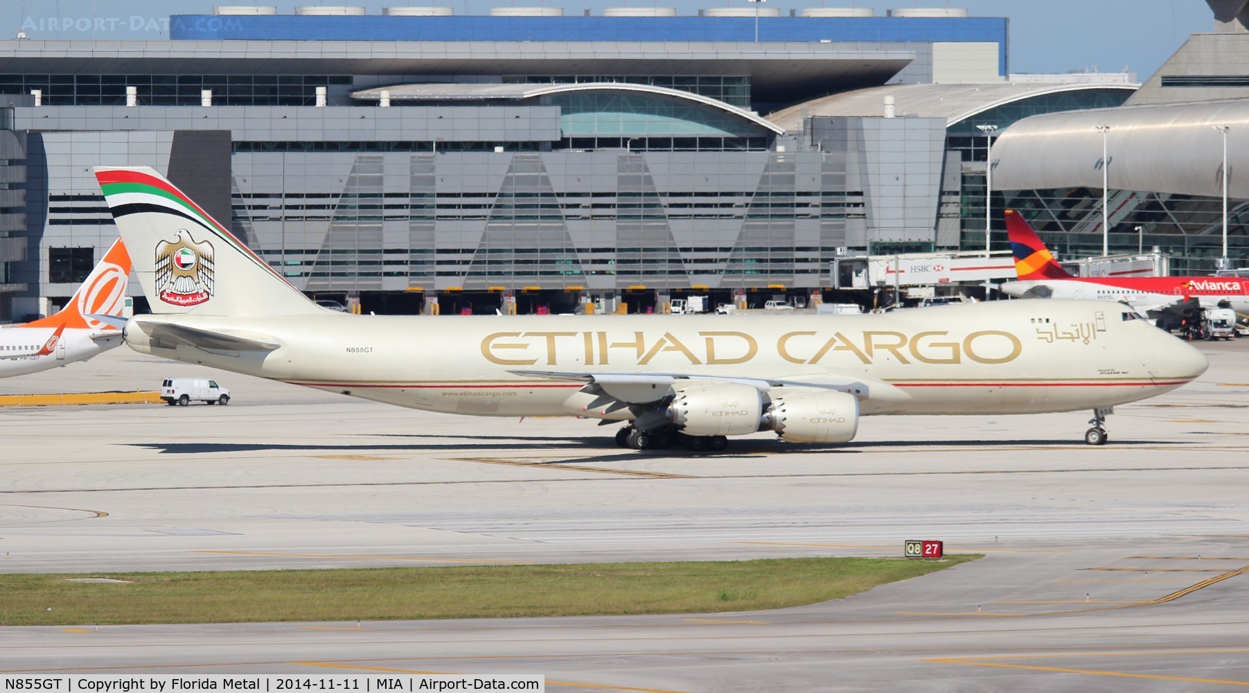 N855GT, 2013 Boeing 747-87UF C/N 37567, Etihad Crystal Cargo 747-8