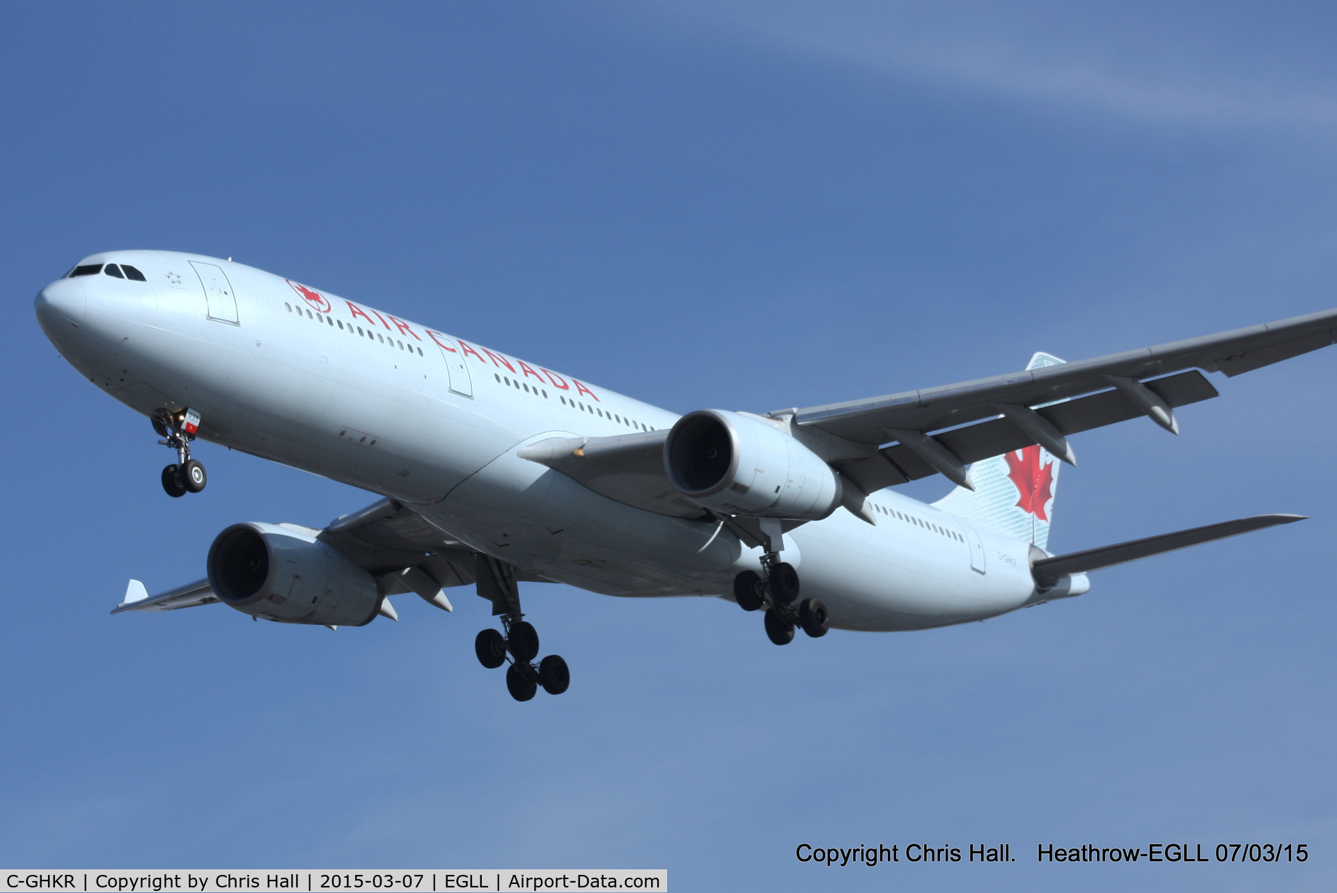 C-GHKR, 2001 Airbus A330-343 C/N 0400, Air Canada