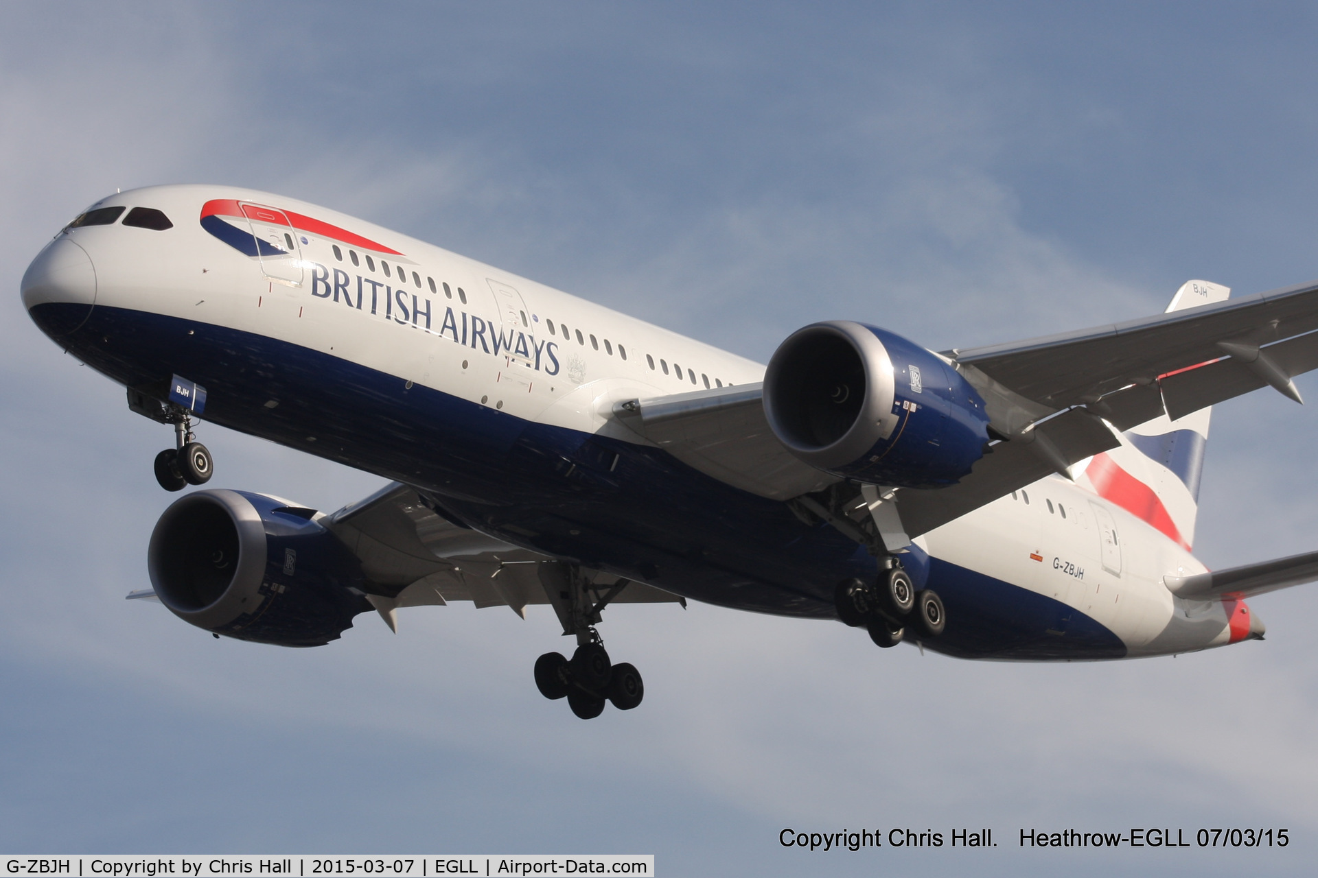 G-ZBJH, 2014 Boeing 787-8 Dreamliner C/N 38615, British Airways