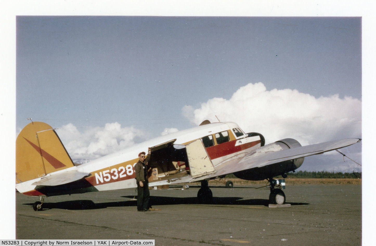 N53283, Cessna UC-78B (T-50) Bobcat Bobcat C/N 6458, Photo taken in Yakutat Alaska in 1964 - at the time was owned by PNA pilot Jack Bowman