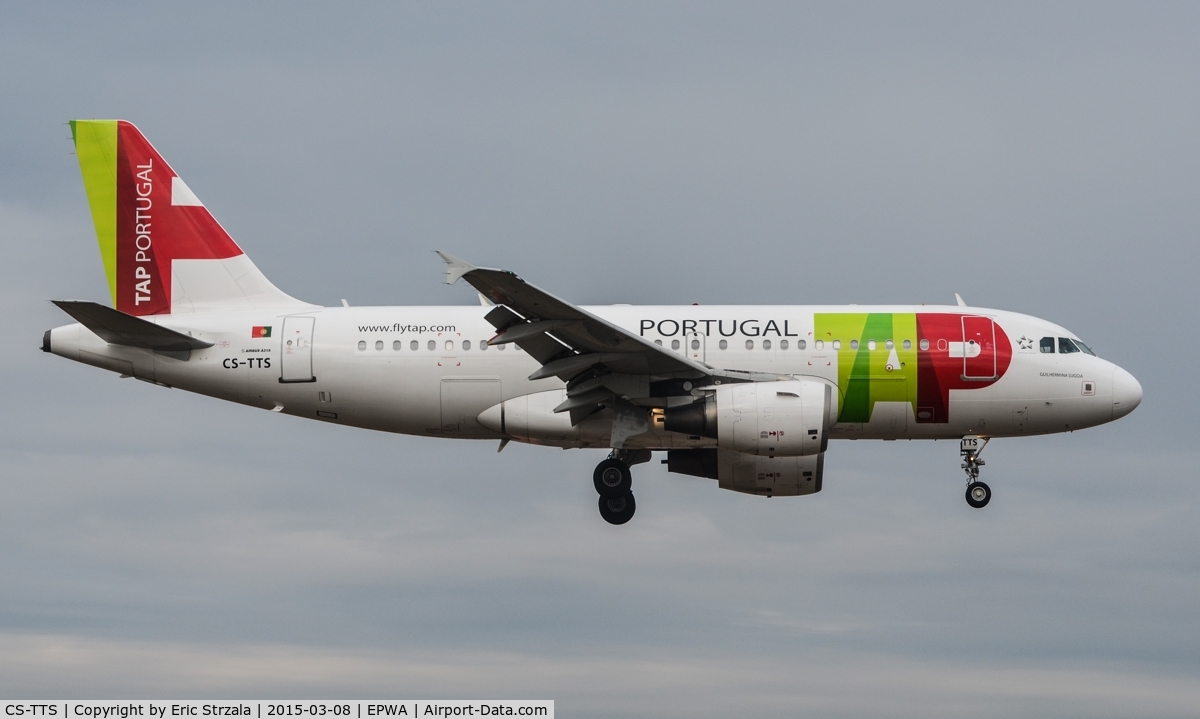 CS-TTS, 2002 Airbus A319-112 C/N 1765, TAP arriving in from Lisbon.