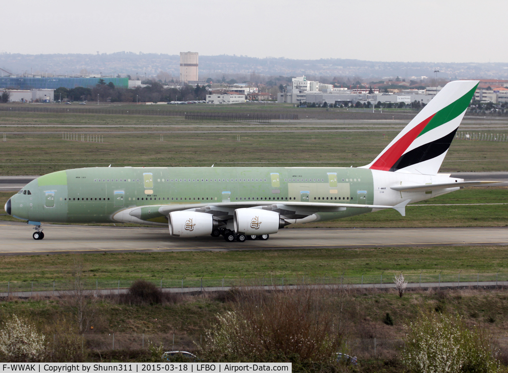 F-WWAK, 2015 Airbus A380-861 C/N 188, C/n 0188 - For Emirates as A6-EON