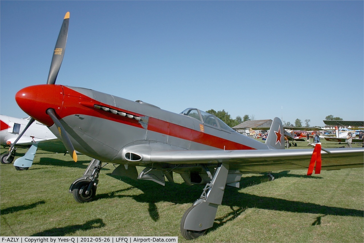 F-AZLY, Yakovlev Yak-3U C/N 172890, Yakovlev YAK 3U, La Ferté Alais Airfield (LFFQ) Air Show 2012