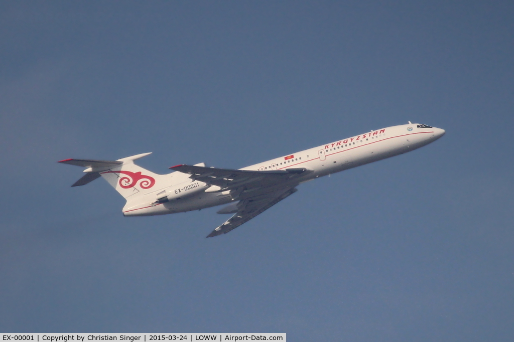EX-00001, 1992 Tupolev Tu-154M C/N 92A-945, T/O RWY 11