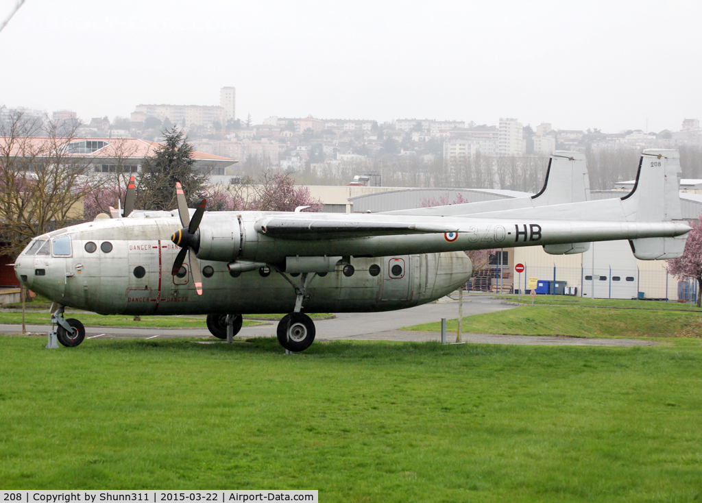 208, Nord N-2501F Noratlas C/N 208, Still preserved at CEAT plant but completly rebuilt after his transfer from LFBF...
