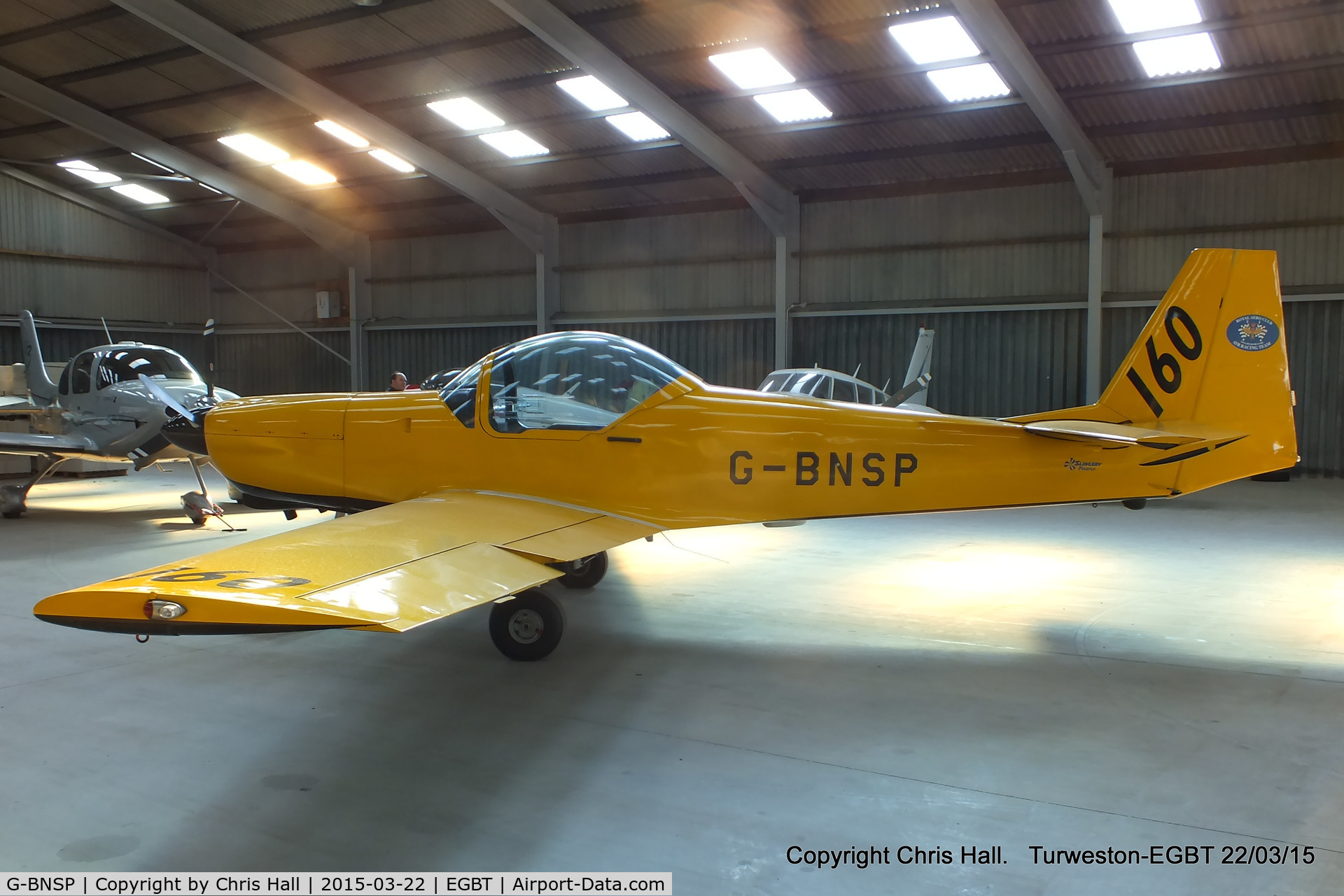 G-BNSP, 1987 Slingsby T-67M Firefly Mk2 C/N 2044, hangared at Turweston