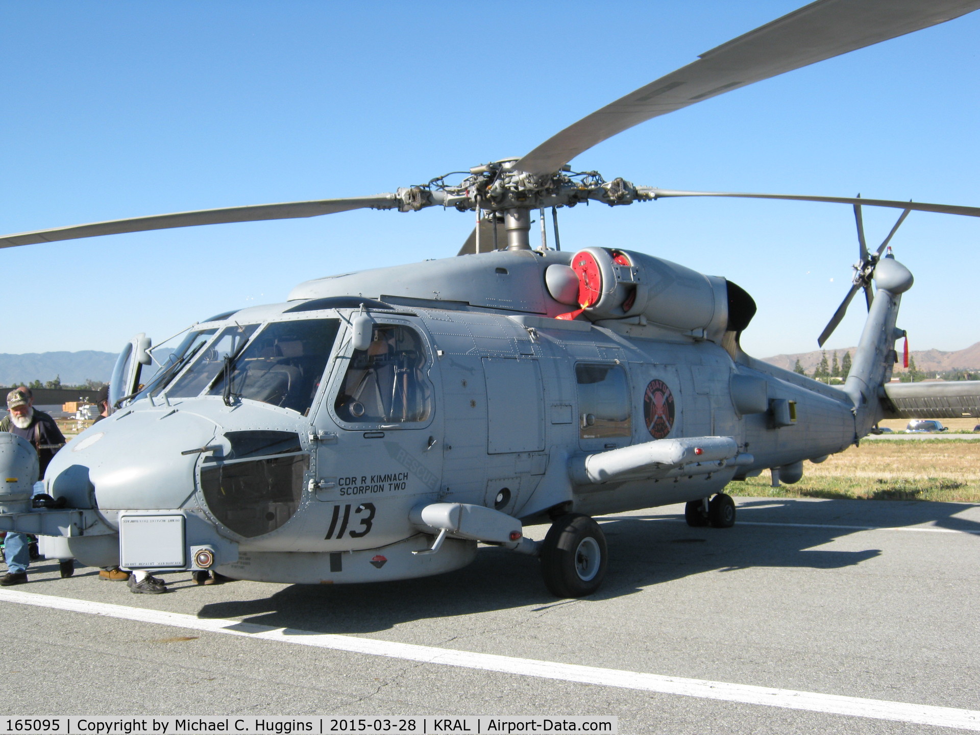 165095, Sikorsky SH-60B Seahawk C/N 70-2266, Sikorsky SH-60B SeaHawk, BuNo 165095, cn# 70-2266, (HSL-49 North Island S.D.) Photo taken at Riverside Municipal Airport Airshow, 3-28-2014.