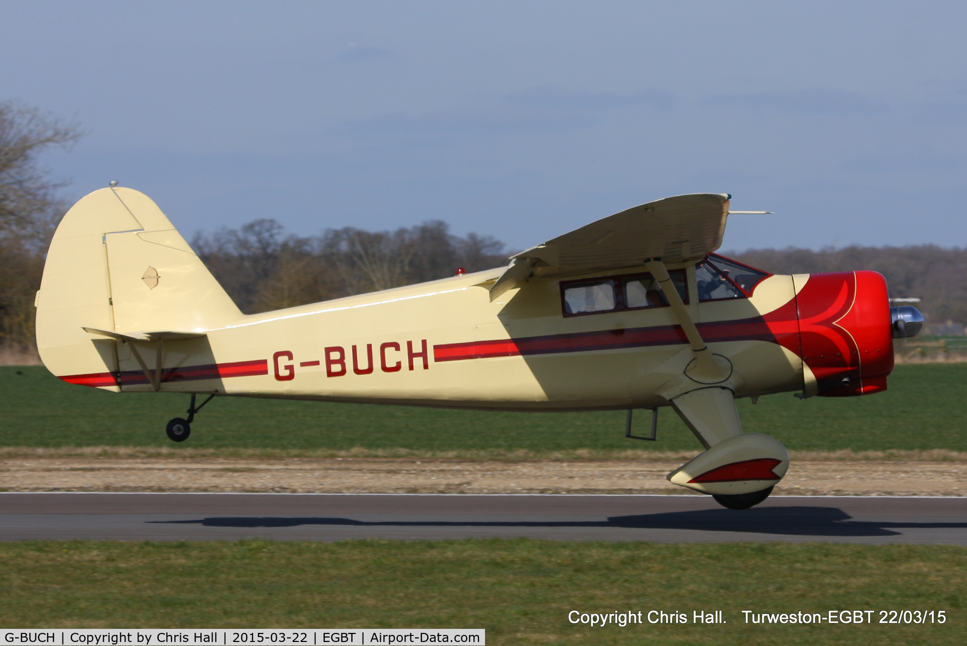 G-BUCH, 1943 Stinson V77 (AT-19) Reliant C/N 77-381, at the Vintage Aircraft Club spring rally