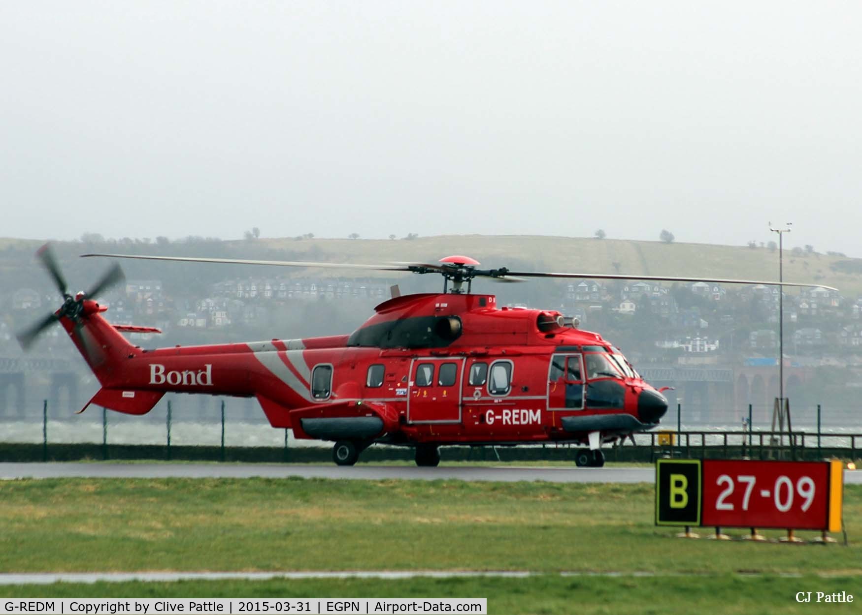 G-REDM, 2004 Eurocopter AS-332L-2 Super Puma C/N 2614, Pictured at Dundee Riverside crew training