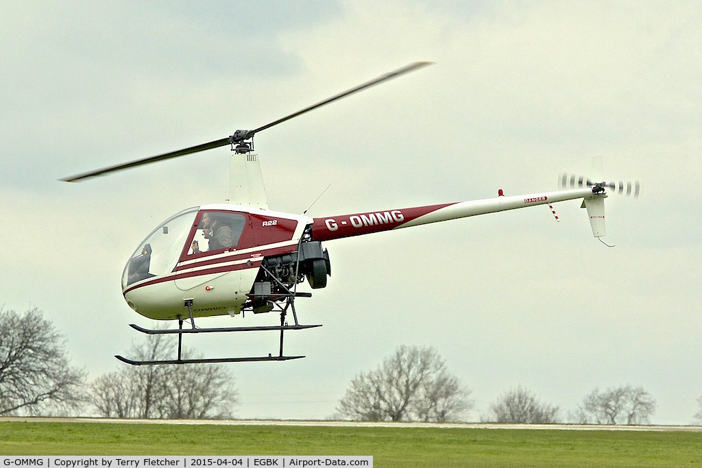 G-OMMG, 1989 Robinson R22 Beta C/N 1041, At Sywell in April 2015
