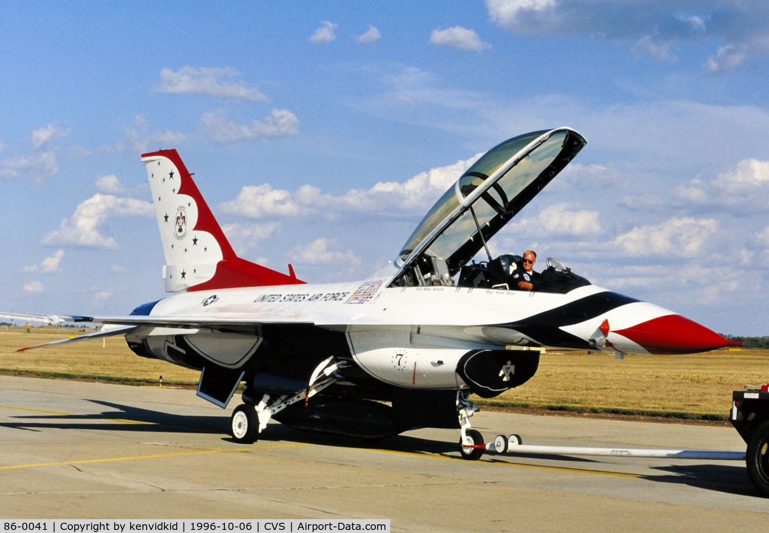 86-0041, 1986 General Dynamics F-16D Fighting Falcon C/N 5D-45, Copied from slide.