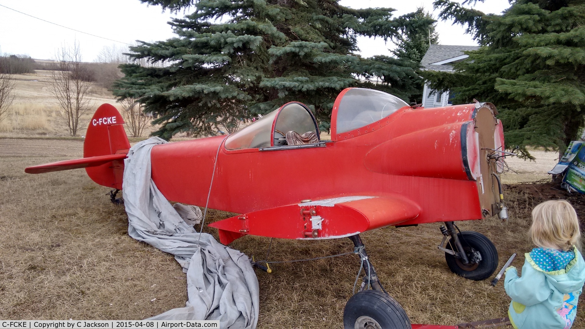 C-FCKE, Taylor JT-1 Monoplane C/N 2002, Has not flown for a while.  Not sure where the rest of the bird is :(