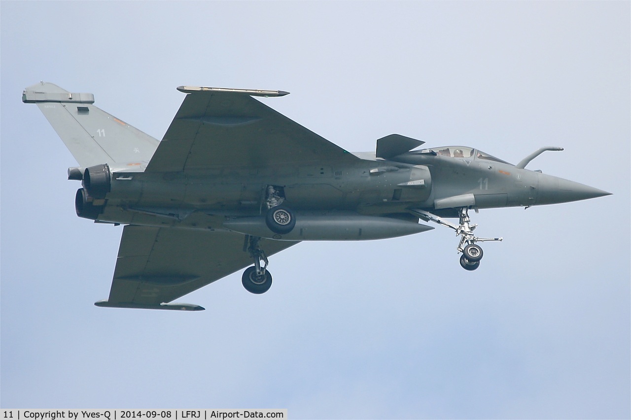 11, Dassault Rafale M C/N 11, Dassault Rafale M, Short approach rwy 08, Landivisiau Naval Air Base (LFRJ)